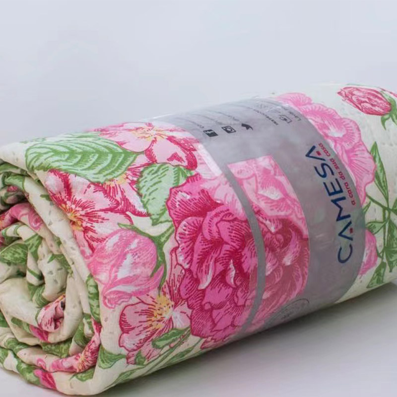 003-Ultrasonic Rose Printed Seprai Lembut