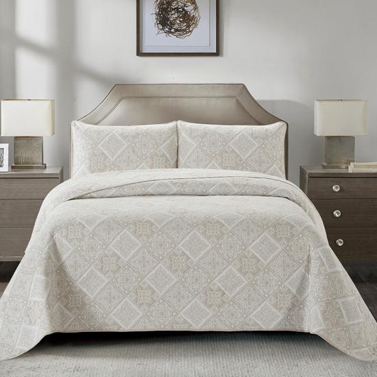 cxmicrotex Diamond Jacquard Quilt Tenunan Set Tempat Tidur