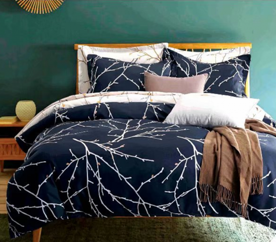 Set Cadar Boleh Balik Sarung Duvet Cetakan Reaktif