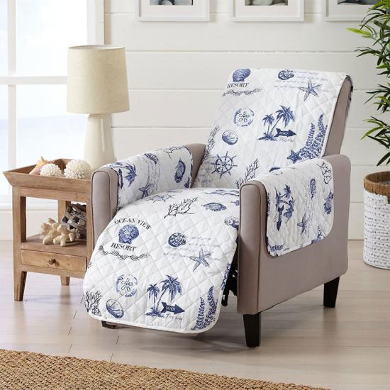 Sarung Pelindung Perabot Pinsonik Bunga Poket Lengan Sarung Sofa Elastik