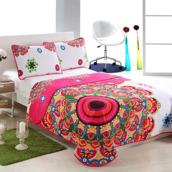 Set Seprai Percetakan Panel Tempat Tidur China