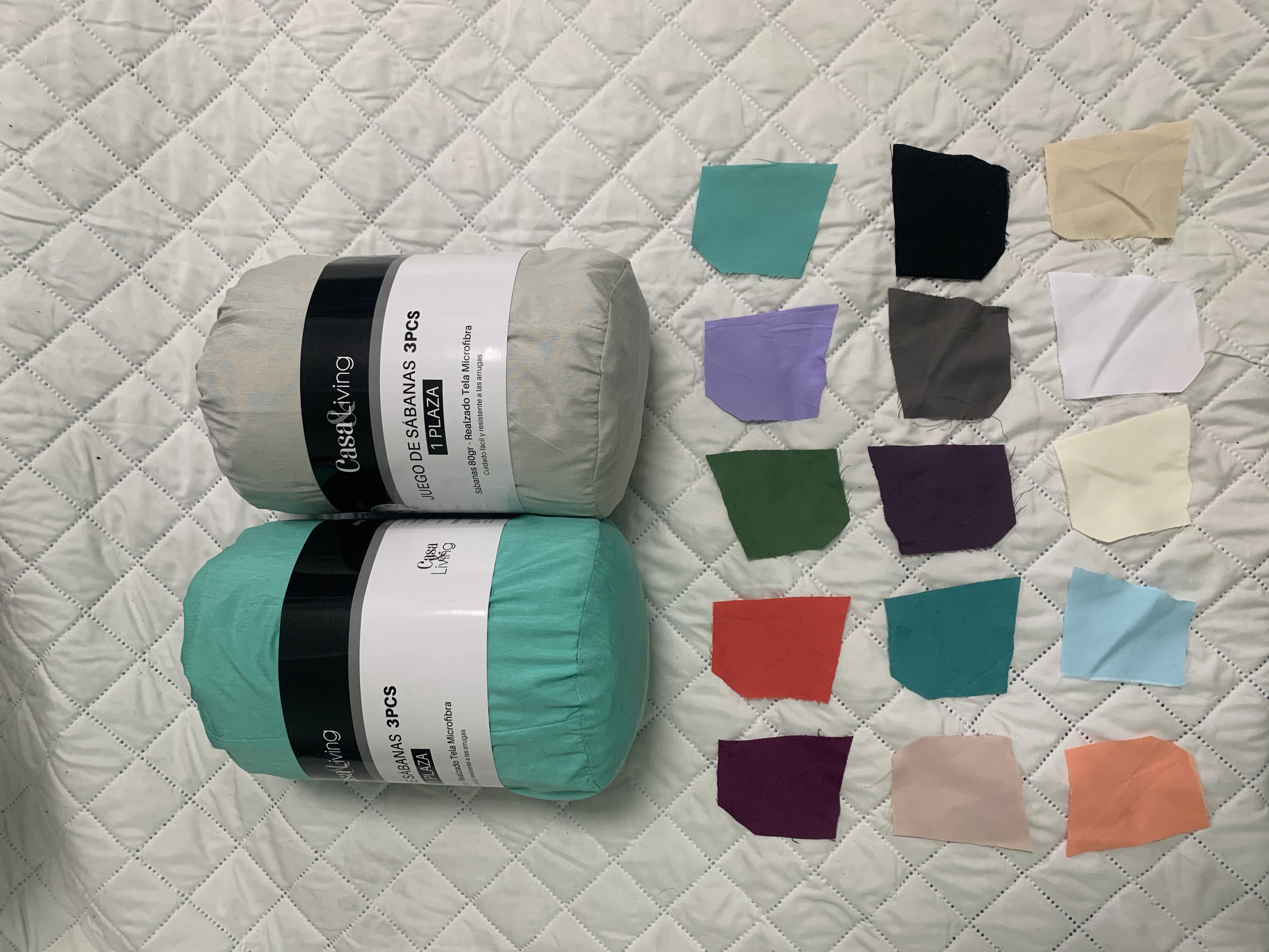 Fabrik microfiber 70gsm warna pepejal
