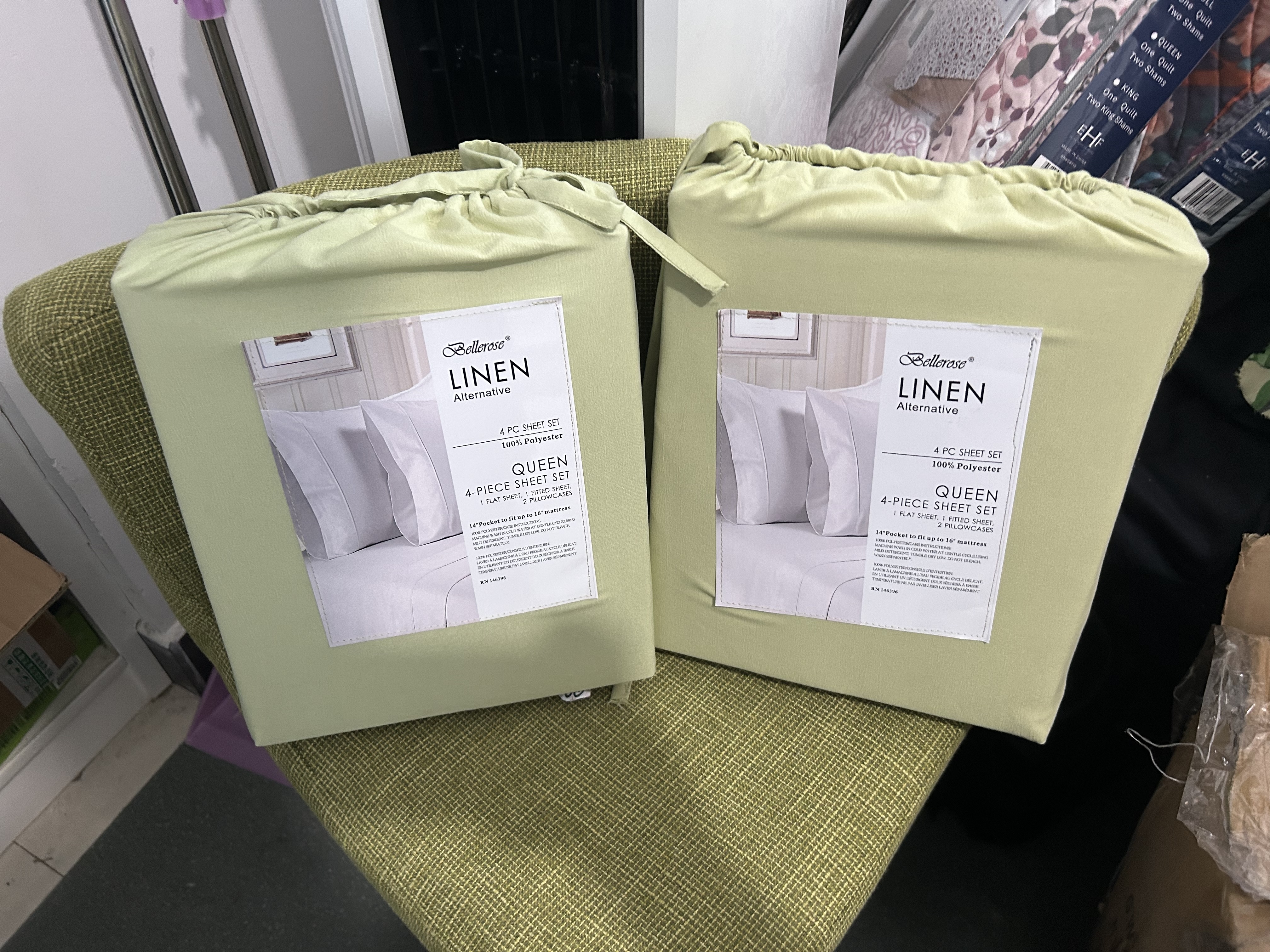 Sebut harga set helaian linen—barangan baharu